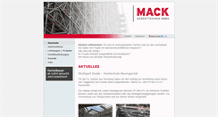 Desktop Screenshot of mack-geruesttechnik.de