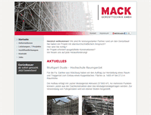 Tablet Screenshot of mack-geruesttechnik.de